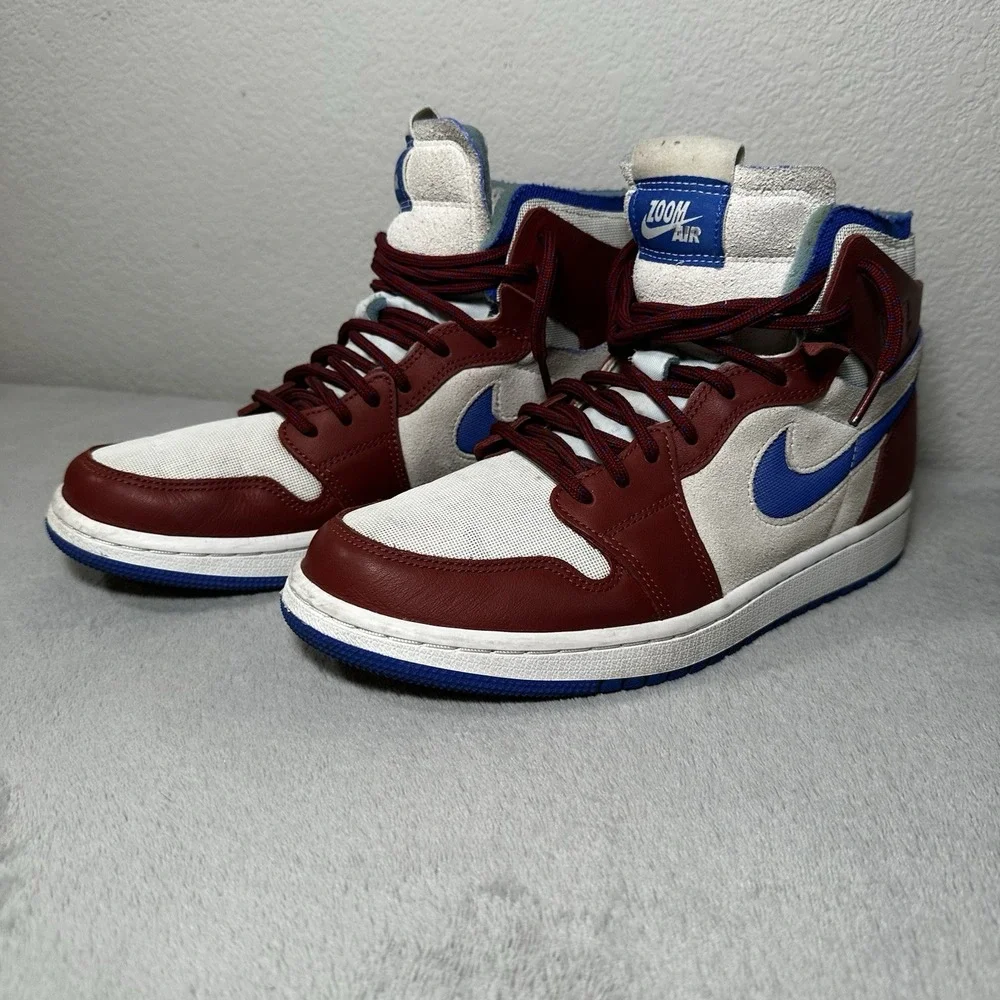 NIKE Air Jordan 1 Zoom Air CMFT Royal Redstone CT0979104 Mens 9.5